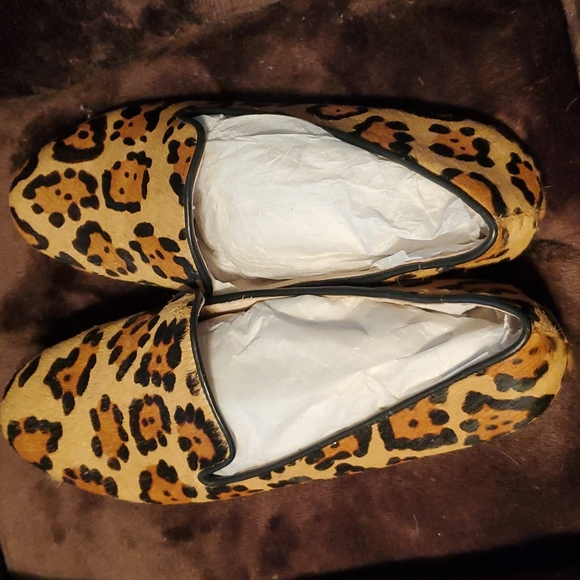 Steve Madden Leopard Pony Hair Loafers - Picture 2 of 7